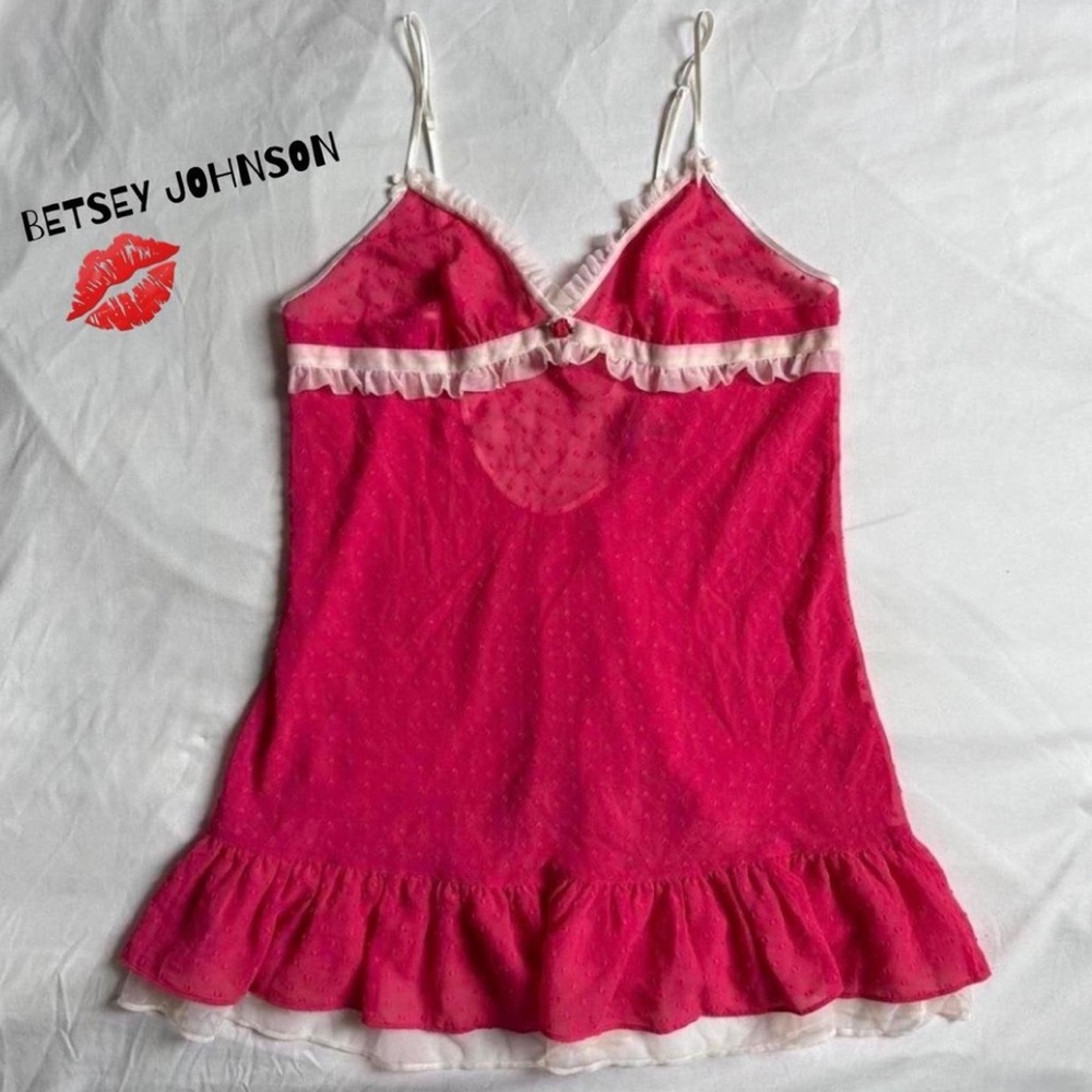 Betsey Johnson pink mini dress